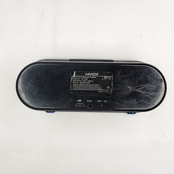 HMDX Audio RAVE Bluetooth Speaker HX-P205 Blue Tested - Picture 3 of 5